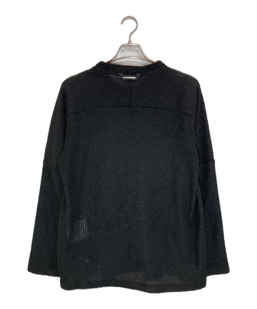 and wander（アンドワンダー）and wander (アンドワンダー) alpha direct pullover ブラック サイズ:Mの古着・服飾アイテム