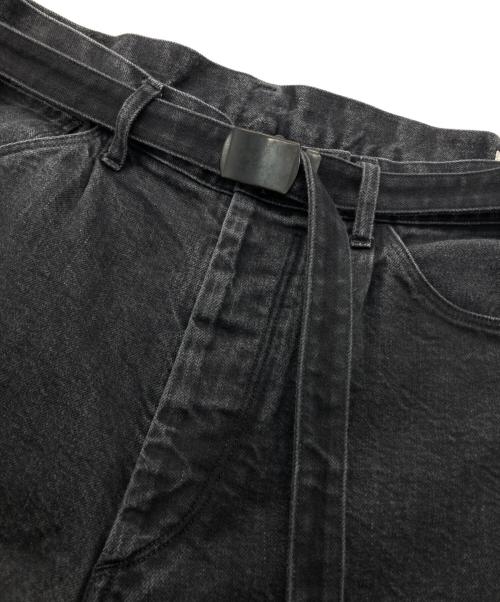 BLURHMS（ブラームス）BLURHMS (ブラームス) 12.9OZ SELVAGE DENIM GI-BELT PANTS ブラック サイズ:3の古着・服飾アイテム