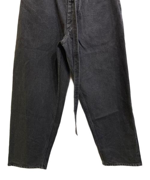 BLURHMS（ブラームス）BLURHMS (ブラームス) 12.9OZ SELVAGE DENIM GI-BELT PANTS ブラック サイズ:3の古着・服飾アイテム