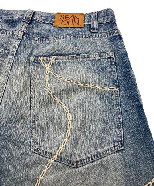 SEAN JOHN（ショーンジョン）SEAN JOHN (ショーンジョン) バック刺繍デニムパンツ インディゴ サイズ:34の古着・服飾アイテム