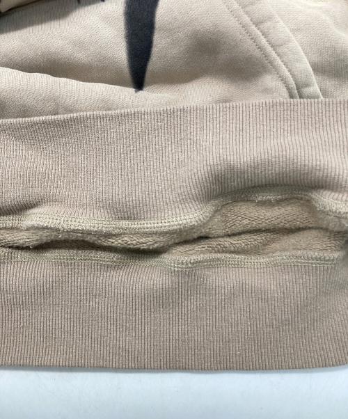 ANTIMID（アンチミッド）ANTIMID (アンチミッド) PIGMENT LOGO HOODIE ベージュ サイズ:Mの古着・服飾アイテム