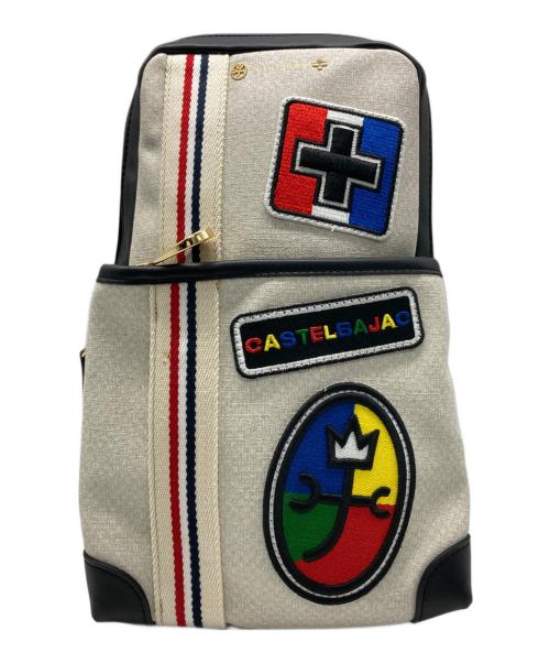 CASTELBAJAC（カステルバジャック）CASTELBAJAC (カステルバジャック) ボディーバッグ ホワイトの古着・服飾アイテム