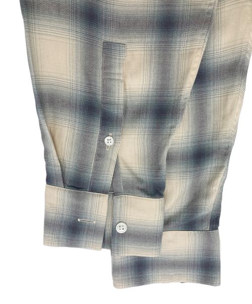 FRAMeWORK（フレームワーク）FRAMeWORK (フレームワーク) レーヨンチェックシャツ ブルー×アイボリー サイズ:下記参照の古着・服飾アイテム