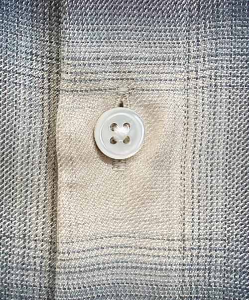 FRAMeWORK（フレームワーク）FRAMeWORK (フレームワーク) レーヨンチェックシャツ ブルー×アイボリー サイズ:下記参照の古着・服飾アイテム