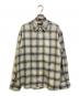 FRAMeWORK（フレームワーク）の古着「レーヨンチェックシャツ」｜ブルー×アイボリー