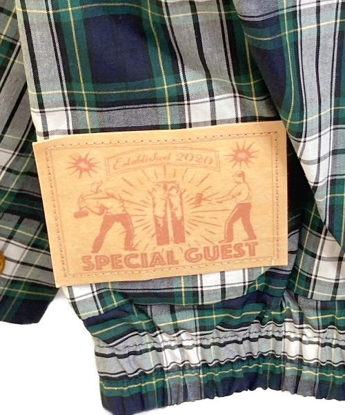 SPECIAL GUEST（スペシャルゲスト）SPECIAL GUEST (スペシャルゲスト) Swing Top Check Jacket グリーン サイズ:ＸＬの古着・服飾アイテム