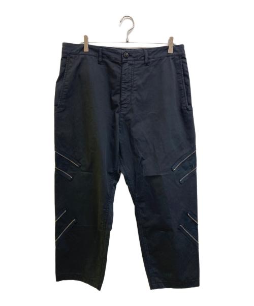 STONE ISLAND  Shadow Project（ストーンアイランド シャドウプロジェクト）STONE ISLAND  Shadow Project (ストーンアイランド シャドウプロジェクト) RESHAPE PANTS WITH ADJUSTMENT ZIPPERS ネイビー×ブラック サイズ:50の古着・服飾アイテム