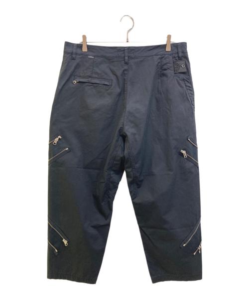 STONE ISLAND  Shadow Project（ストーンアイランド シャドウプロジェクト）STONE ISLAND  Shadow Project (ストーンアイランド シャドウプロジェクト) RESHAPE PANTS WITH ADJUSTMENT ZIPPERS ネイビー×ブラック サイズ:50の古着・服飾アイテム