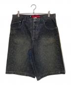 OAKLEYオークリー）の古着「industrial denim shorts」｜グレー