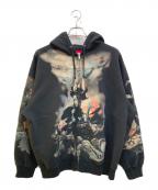 SUPREMEシュプリーム）の古着「Frank frazetta zip up hoodie」｜ブラック