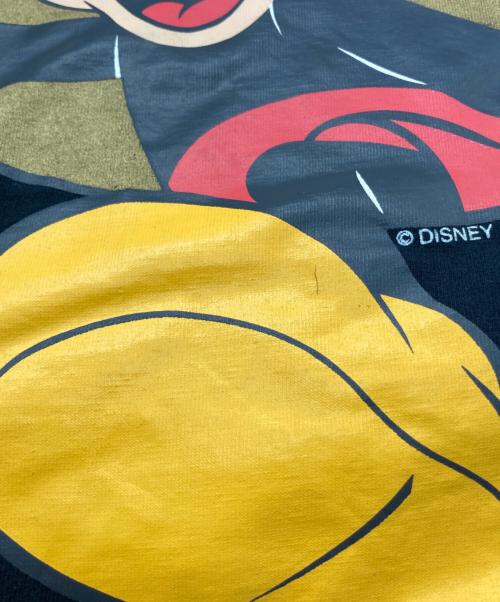 DISNEY（ディズニー）Disney (ディズニー) 90s両面ミッキーカットソー ブラック サイズ:FREEの古着・服飾アイテム