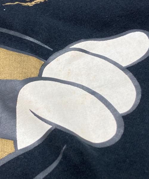 DISNEY（ディズニー）Disney (ディズニー) 90s両面ミッキーカットソー ブラック サイズ:FREEの古着・服飾アイテム