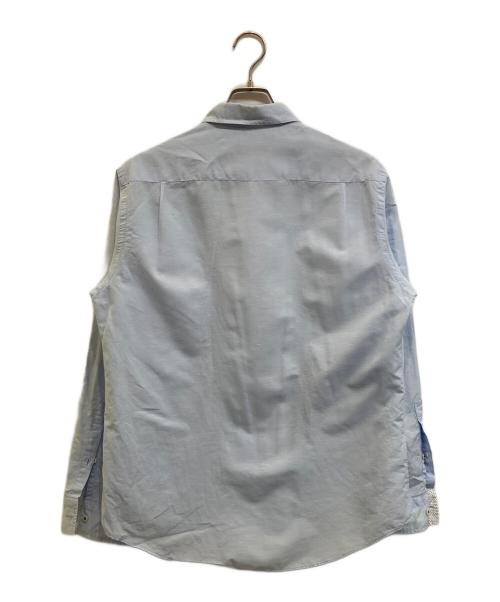 BURBERRY BLACK LABEL（バーバリーブラックレーベル）BURBERRY BLACK LABEL (バーバリーブラックレーベル) ホースマーク刺繍シャツ ブルー サイズ:3の古着・服飾アイテム