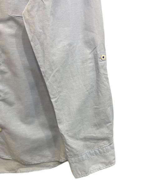 BURBERRY BLACK LABEL（バーバリーブラックレーベル）BURBERRY BLACK LABEL (バーバリーブラックレーベル) ホースマーク刺繍シャツ ブルー サイズ:3の古着・服飾アイテム