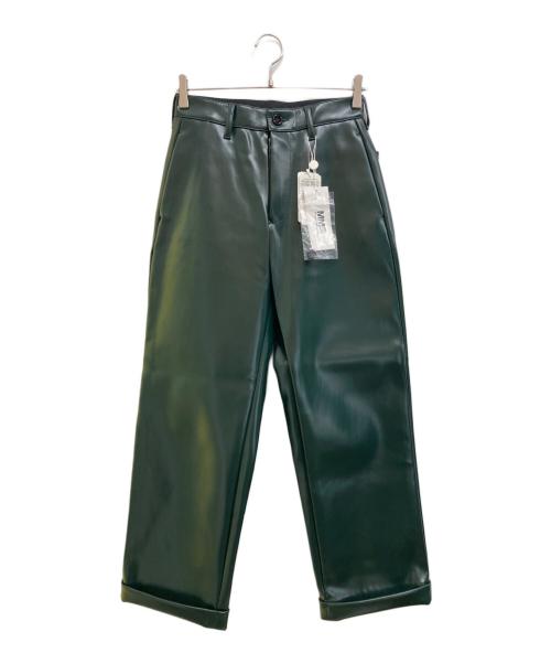 MM6 Maison Margiela（エムエムシックスメゾンマルジェラ）MM6 Maison Margiela (エムエムシックスメゾンマルジェラ) フェイクレザーパンツ グリーン サイズ:36の古着・服飾アイテム