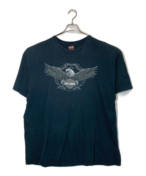 HARLEY-DAVIDSON（ハーレーダビッドソン）HARLEY-DAVIDSON (ハーレーダビッドソン) 00sプリントtシャツ ブラック サイズ:２XLの古着・服飾アイテム