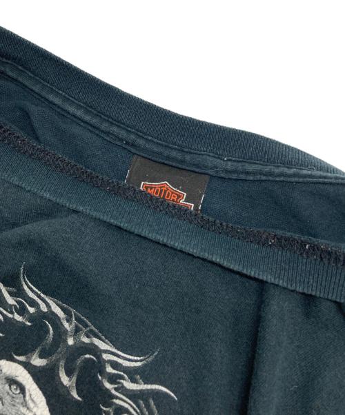 HARLEY-DAVIDSON（ハーレーダビッドソン）HARLEY-DAVIDSON (ハーレーダビッドソン) 00sプリントtシャツ ブラック サイズ:２XLの古着・服飾アイテム