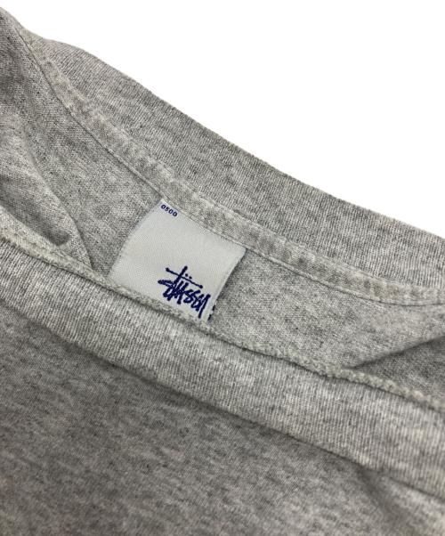 stussy（ステューシー）stussy (ステューシー) プリントTシャツ グレー サイズ:Lの古着・服飾アイテム