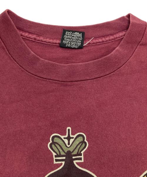 stussy（ステューシー）stussy (ステューシー) スペードロゴtシャツ ボルドー サイズ:Lの古着・服飾アイテム