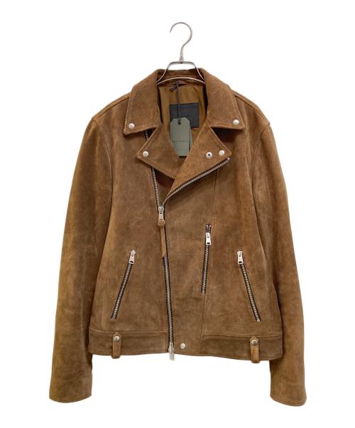 ALL SAINTS（オールセインツ）ALL SAINTS (オールセインツ) NEKO SUEDE BIKER JACKET ブラウン サイズ:Lの古着・服飾アイテム