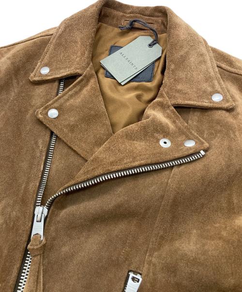 ALL SAINTS（オールセインツ）ALL SAINTS (オールセインツ) NEKO SUEDE BIKER JACKET ブラウン サイズ:Lの古着・服飾アイテム