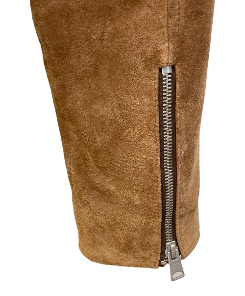 ALL SAINTS（オールセインツ）ALL SAINTS (オールセインツ) NEKO SUEDE BIKER JACKET ブラウン サイズ:Lの古着・服飾アイテム