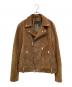 ALL SAINTS（オールセインツ）の古着「NEKO SUEDE BIKER JACKET」｜ブラウン