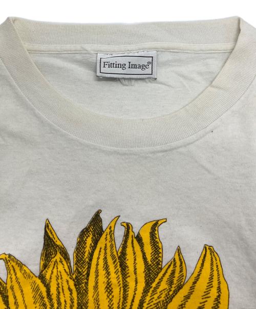 FITTING IMAGE（フィッティング・イメージ）FITTING IMAGE (フィッティング・イメージ) 90sサンフラワー Tシャツ ホワイト サイズ:-の古着・服飾アイテム