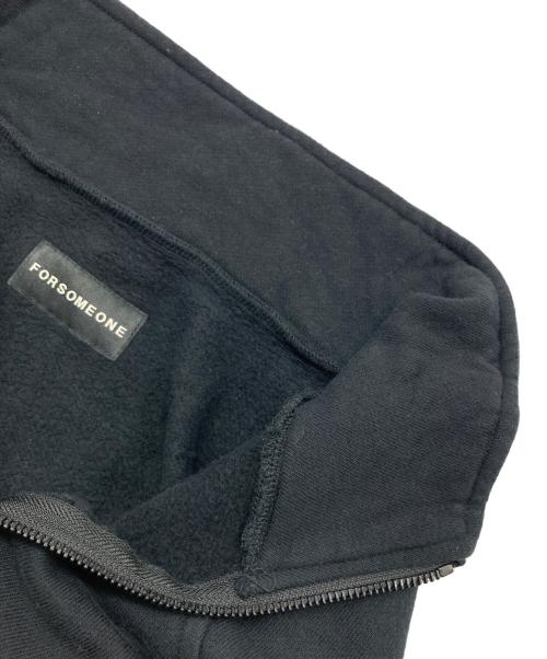 FORSOMEONE（フォーサムワン）FORSOMEONE (フォーサムワン) ハーフジップスウェット ブラック サイズ:48の古着・服飾アイテム