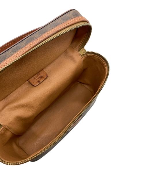 CELINE（セリーヌ）CELINE (セリーヌ) オールドマカダムバニティポーチ ブラウンの古着・服飾アイテム