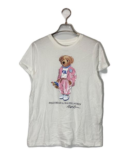 POLO RALPH LAUREN（ポロ・ラルフローレン）POLO RALPH LAUREN (ポロ・ラルフローレン) ポロベアプリントTシャツ ホワイト サイズ:Mの古着・服飾アイテム