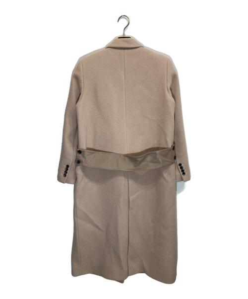 ebure（エブール）ebure (エブール) シープダブルクロスコート ピンク サイズ:SIZE 36の古着・服飾アイテム