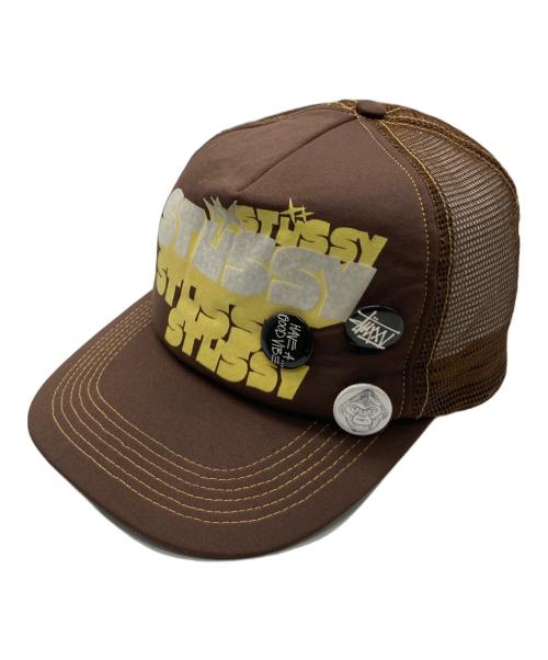 stussy（ステューシー）stussy (ステューシー) ロゴキャップ ブラウンの古着・服飾アイテム