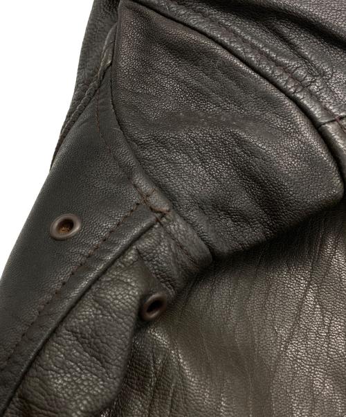 COCKPIT（コックピット）COCKPIT (コックピット) A-2 レザージャケット ブラウン サイズ:38の古着・服飾アイテム