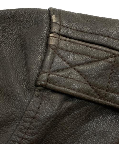 COCKPIT（コックピット）COCKPIT (コックピット) A-2 レザージャケット ブラウン サイズ:38の古着・服飾アイテム