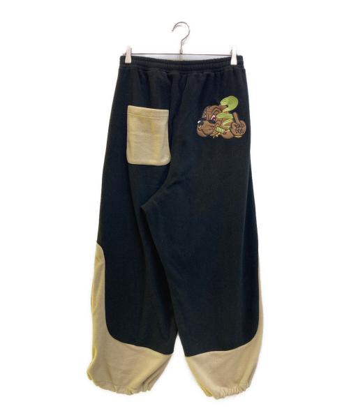 GALFY（ガルフィー）GALFY (ガルフィー) BADDOG フリースセットアップ ブラック×ベージュ サイズ:Lの古着・服飾アイテム