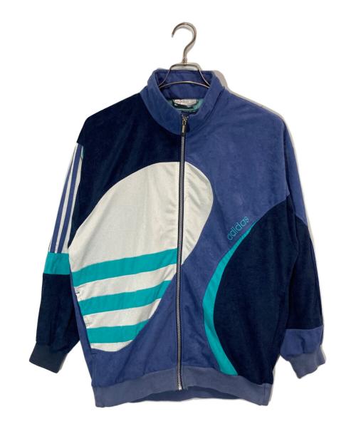 adidas（アディダス）adidas (アディダス) ヴィンテージトラックジャケット ブルー×ネイビー サイズ:174の古着・服飾アイテム