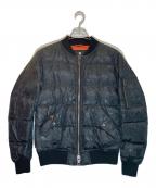 BLACK LABEL CRESTBRIDGEブラックレーベル クレストブリッジ）の古着「MA-1ダウンジャケット」｜ブラック