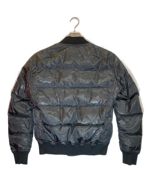 BLACK LABEL CRESTBRIDGE（ブラックレーベル クレストブリッジ）BLACK LABEL CRESTBRIDGE (ブラックレーベル クレストブリッジ) MA-1ダウンジャケット ブラック サイズ:SIZE Mの古着・服飾アイテム