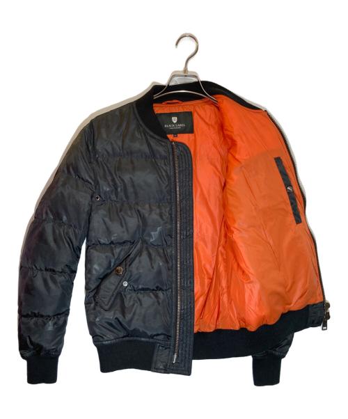 BLACK LABEL CRESTBRIDGE（ブラックレーベル クレストブリッジ）BLACK LABEL CRESTBRIDGE (ブラックレーベル クレストブリッジ) MA-1ダウンジャケット ブラック サイズ:SIZE Mの古着・服飾アイテム
