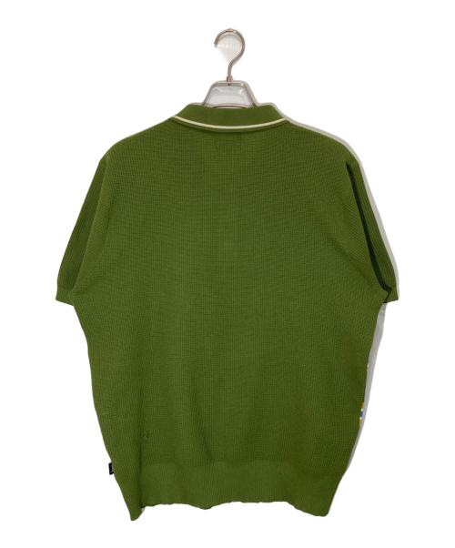 stussy（ステューシー）stussy (ステューシー) ニットポロシャツ グリーン サイズ:SIZE Lの古着・服飾アイテム