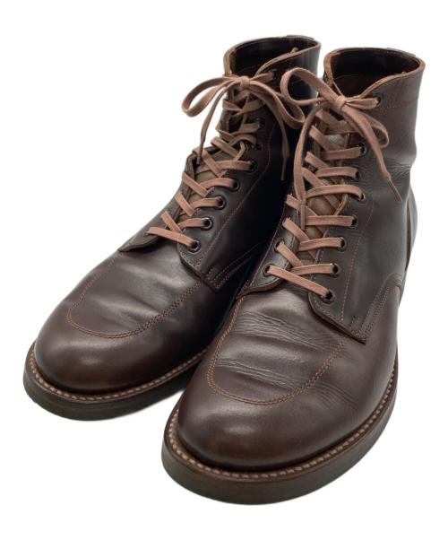 brother bridge（ブラザーブリッジ）brother bridge (ブラザーブリッジ) WARRENレースアップブーツ ブラウン サイズ: 8 1/2の古着・服飾アイテム