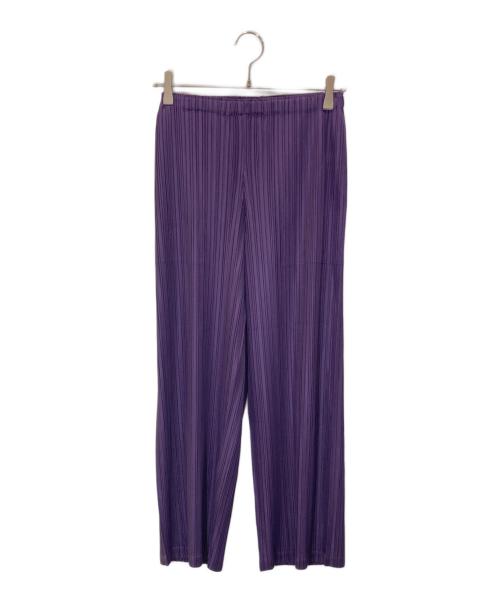 PLEATS PLEASE（プリーツプリーズ）PLEATS PLEASE (プリーツプリーズ) プリーツパンツ パープル サイズ:1の古着・服飾アイテム
