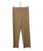 PLEATS PLEASEプリーツプリーズ）の古着「プリーツパンツ」｜ベージュ