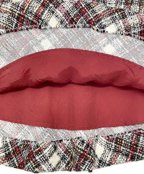 TO BE CHIC（トゥービーシック）TO BE CHIC (トゥービーシック) ツイードセットアップ レッド×ブラック サイズ:SIZE 42の古着・服飾アイテム