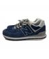 NEW BALANCE (ニューバランス) ローカットスニーカー ネイビー サイズ:27.5：5000円