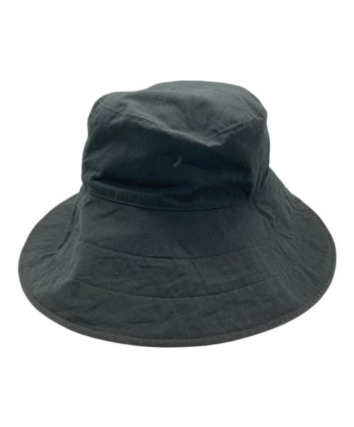 kijima takayuki（キジマタカユキ）kijima takayuki (キジマタカユキ) COTTON SILK BUCKET HAT ブラックの古着・服飾アイテム