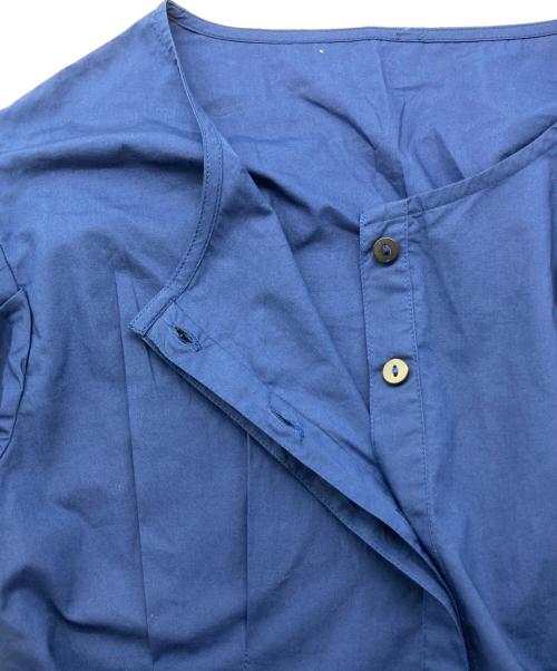 merlette（マーレット）Merlette (マーレット) MONTAGUE コットン ギャザーミディワンピース ブルー サイズ:XSの古着・服飾アイテム