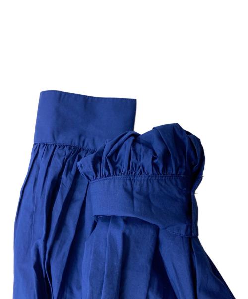 merlette（マーレット）Merlette (マーレット) MONTAGUE コットン ギャザーミディワンピース ブルー サイズ:XSの古着・服飾アイテム