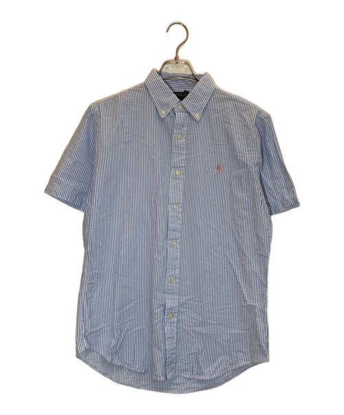 POLO RALPH LAUREN（ポロ・ラルフローレン）POLO RALPH LAUREN (ポロ・ラルフローレン) シアサッカーS/Sシャツ ブルー×ホワイト サイズ:Sの古着・服飾アイテム